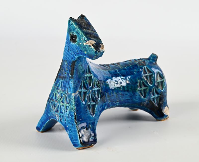 Aldo Londi - Cavallino dalla Serie Rimini Blu, Bitossi Ceramiche