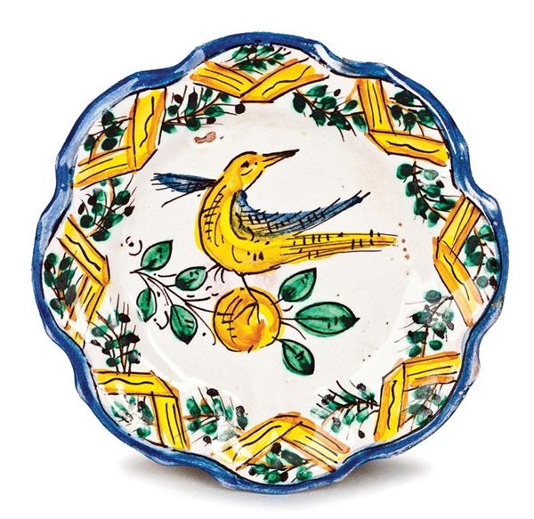 PIATTO IN MAIOLICA
