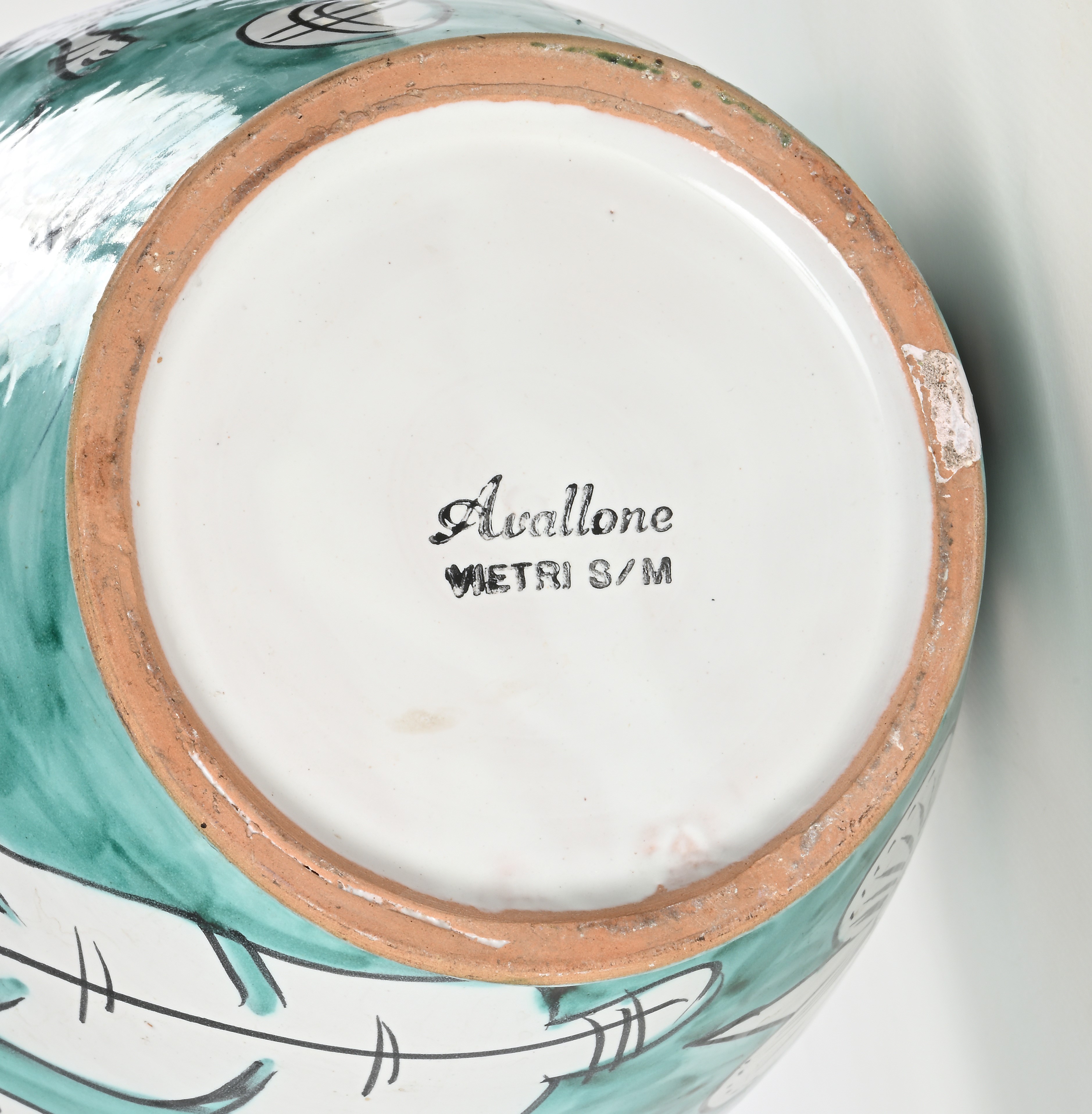 Lotto di Due Versatoi in Ceramica Smaltata, Avallone Vietri sul Mare