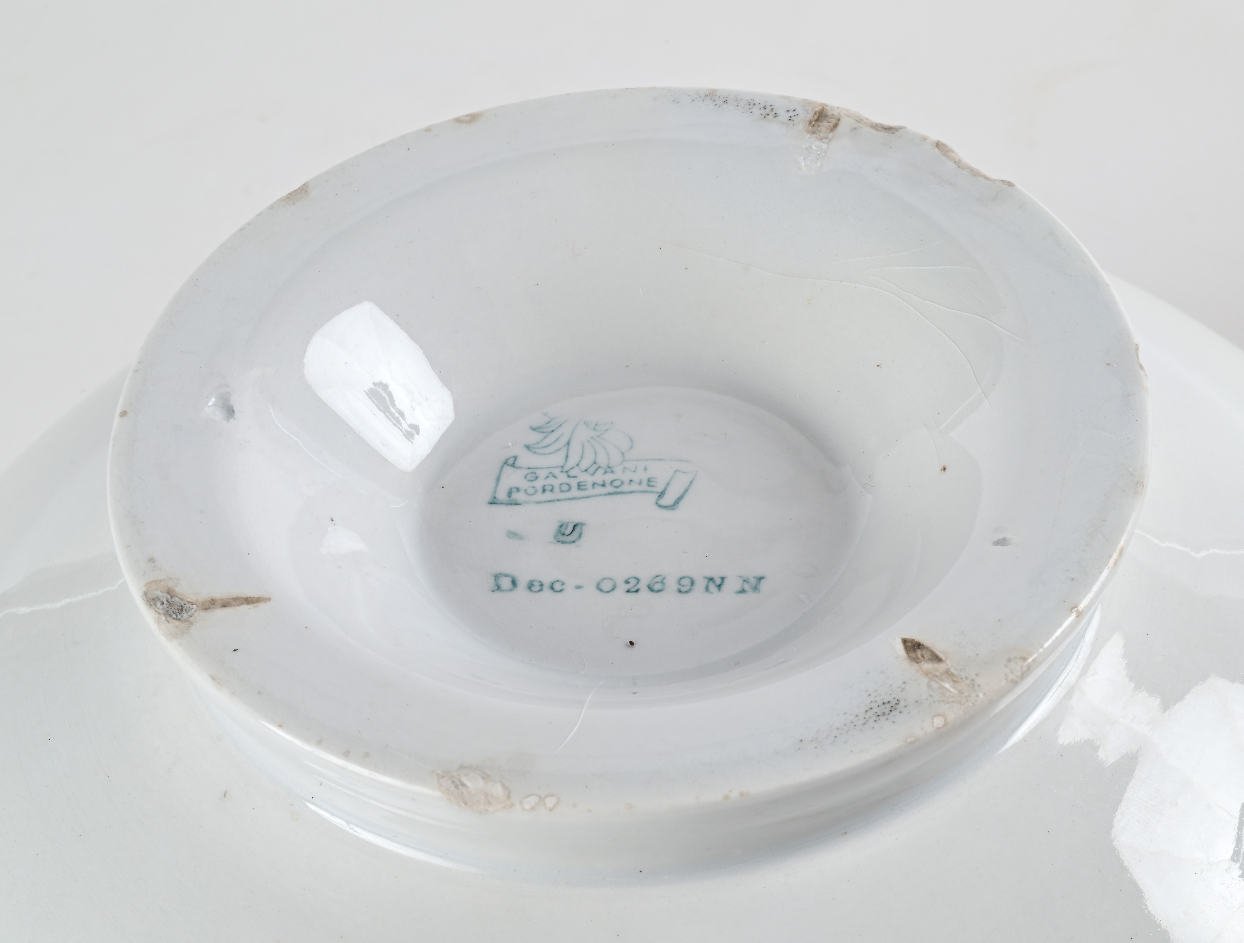 Zuppiera in Ceramica, Produzione Galvani Pordenone