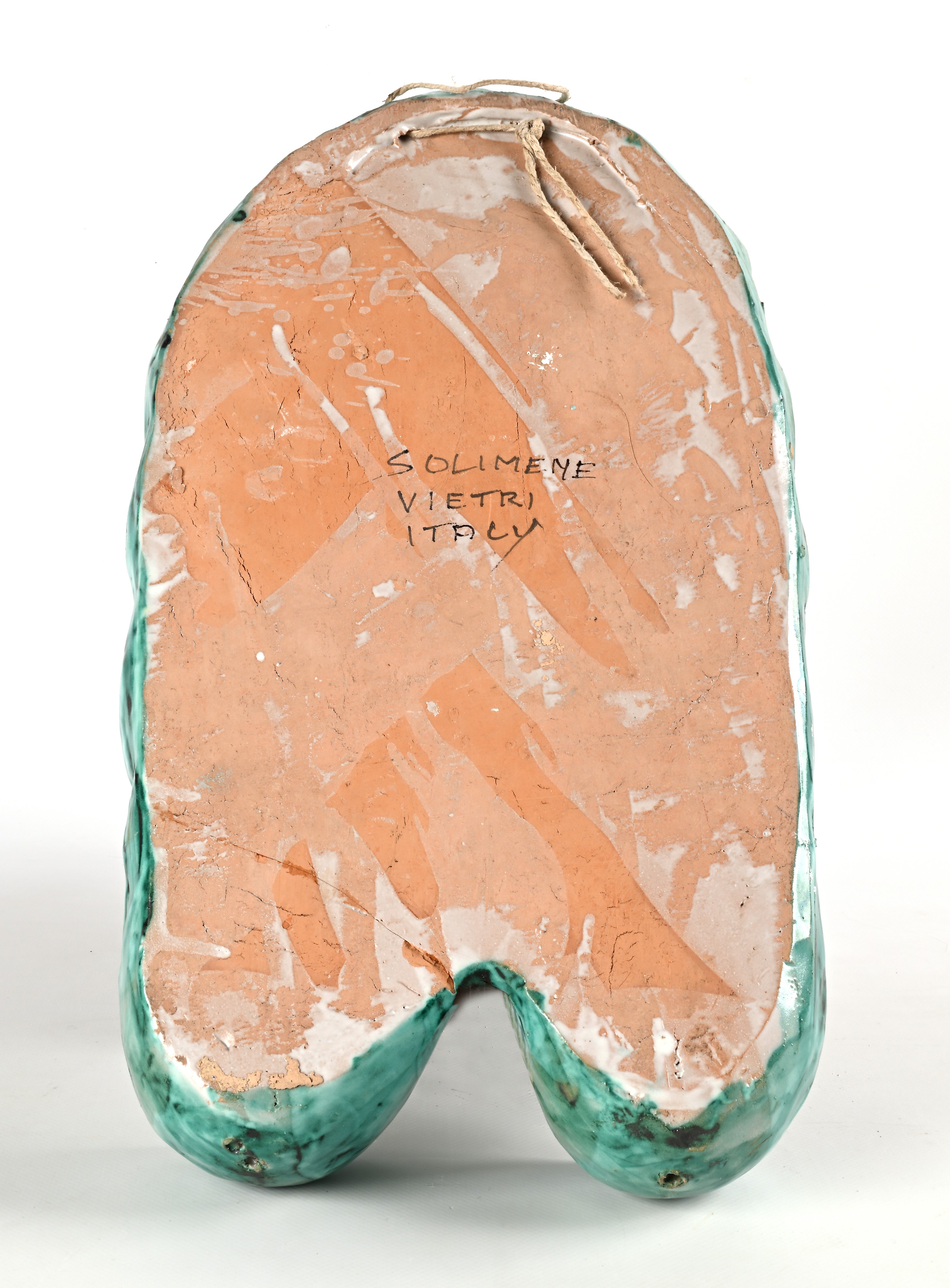 Candeliere da Parete in Ceramica Smaltata, Produzione Solimene, Vietri sul Mare