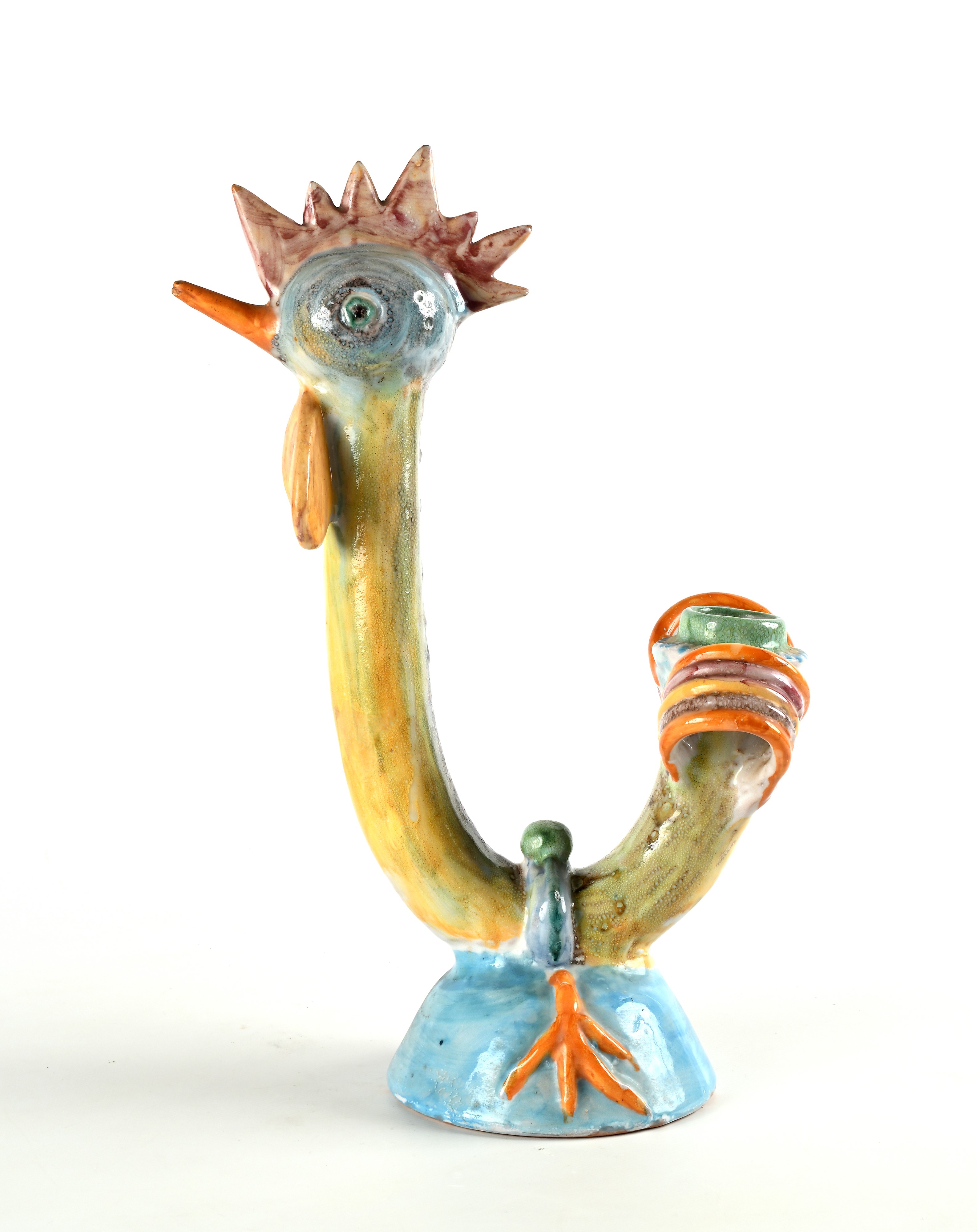 Candeliere a forma di gallina