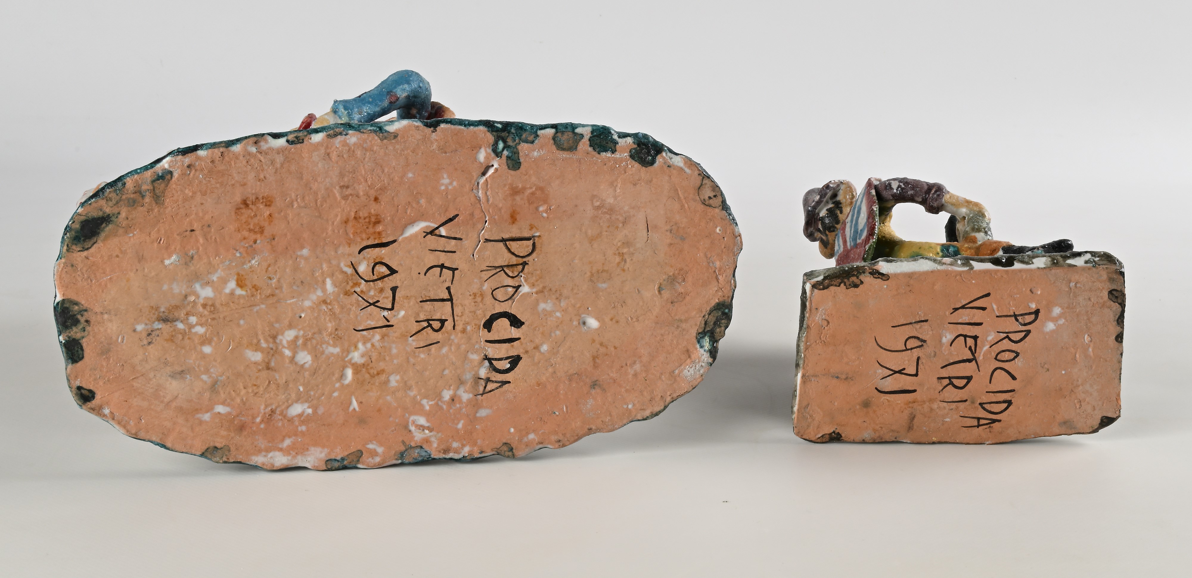 Don Chisciotte e Sancho Panza, Produzione Ceramiche Procida, Vietri sul Mare