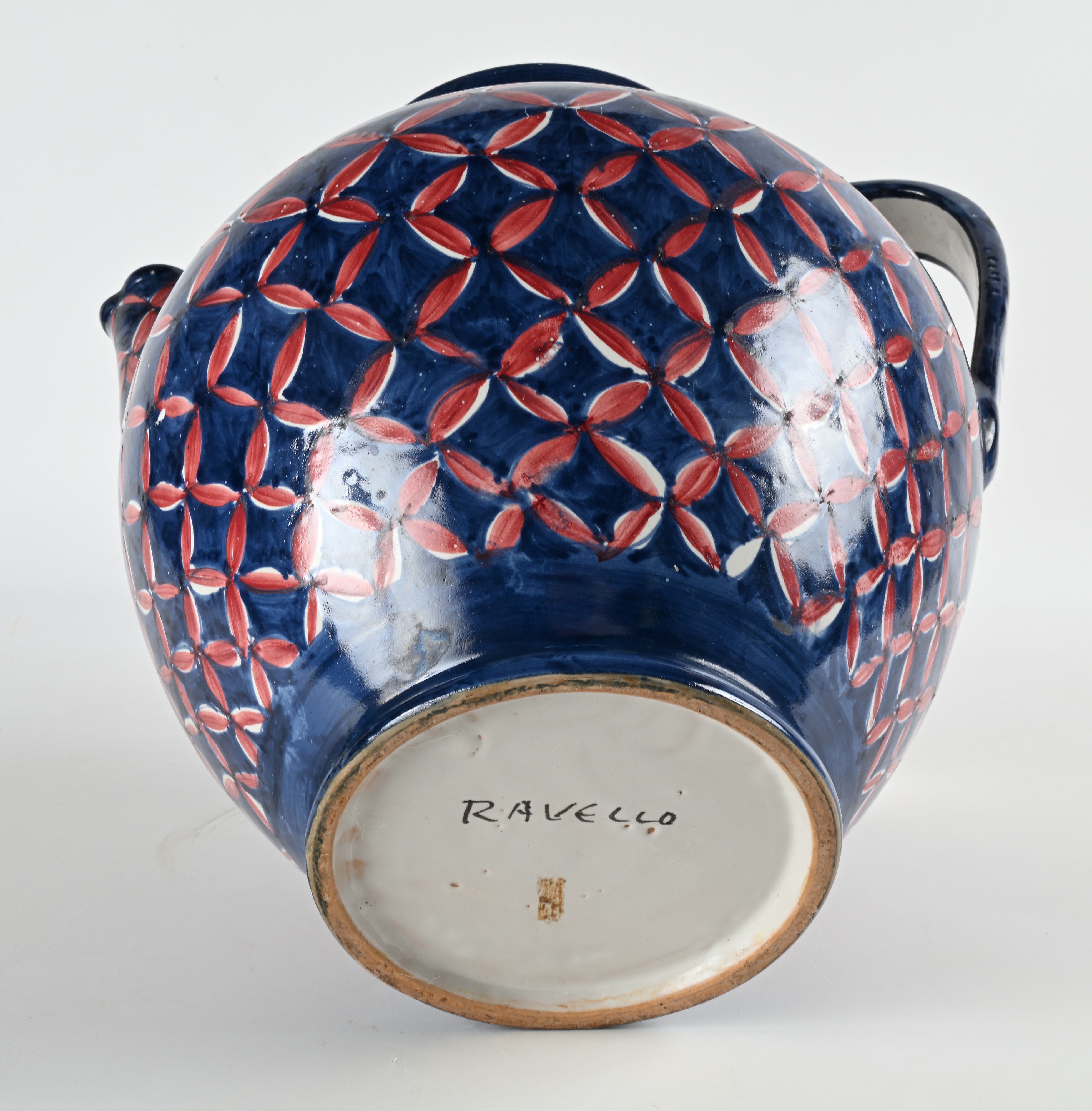 Grande Versatoio in Ceramica Smaltata e Dipinta, Manifattura Ravello