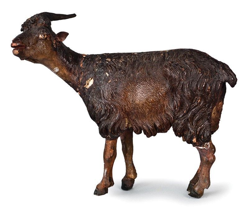 Capra Nera in Terracotta Policroma