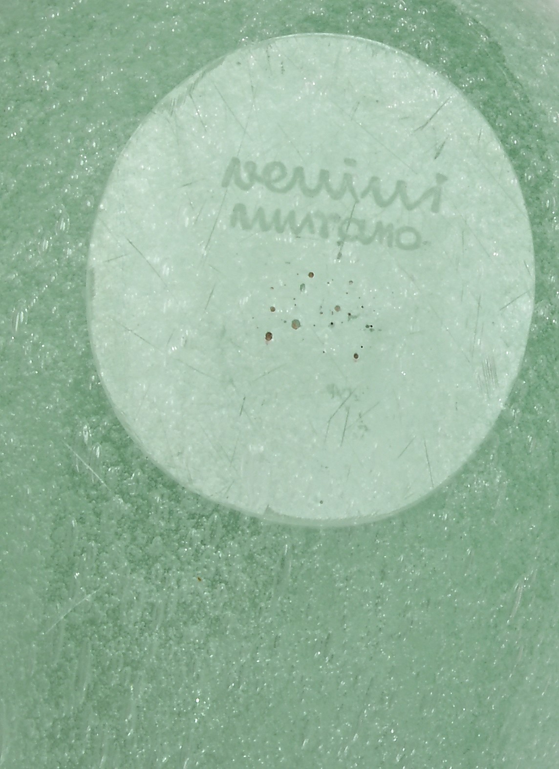 Venini Murano - Coppia di Uccellini in Vetro di Murano Verde Pulegoso