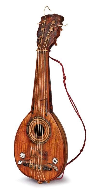 Mandolino in Legno Policromo