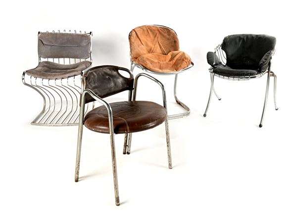 Gastone Rinaldi - Lotto di quattro sedie di Gastone Rinaldi