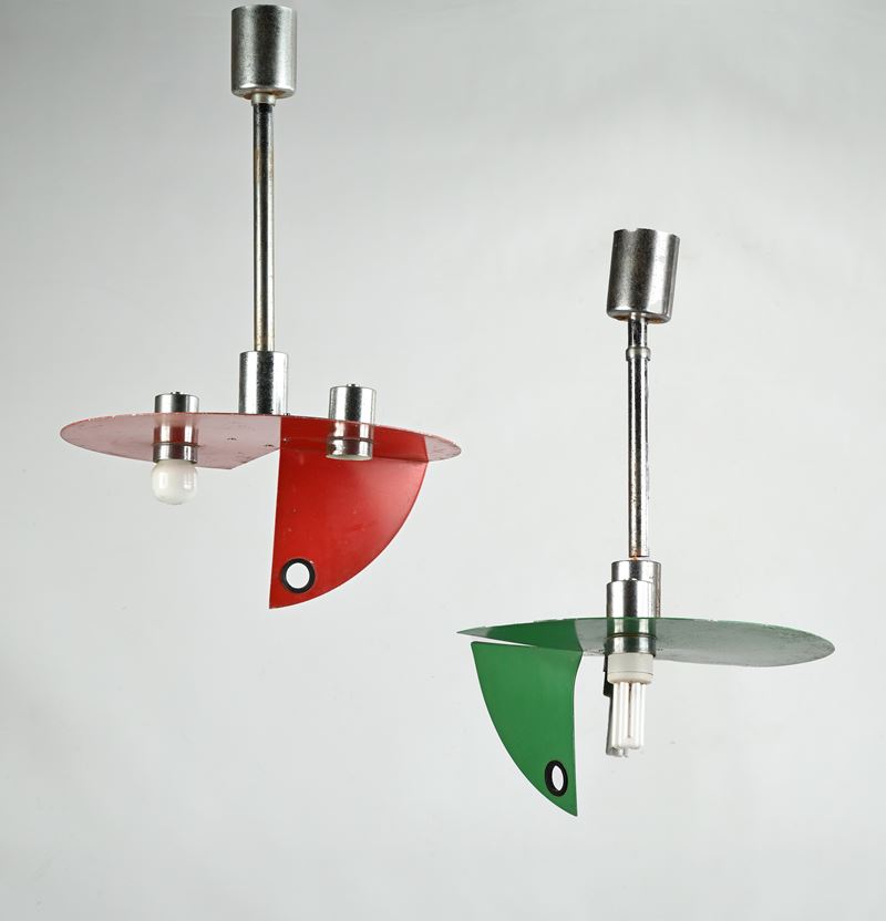 Coppia di lampadari da soffitto
