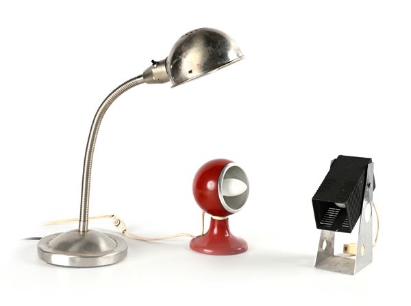 Tre lampade da tavolo