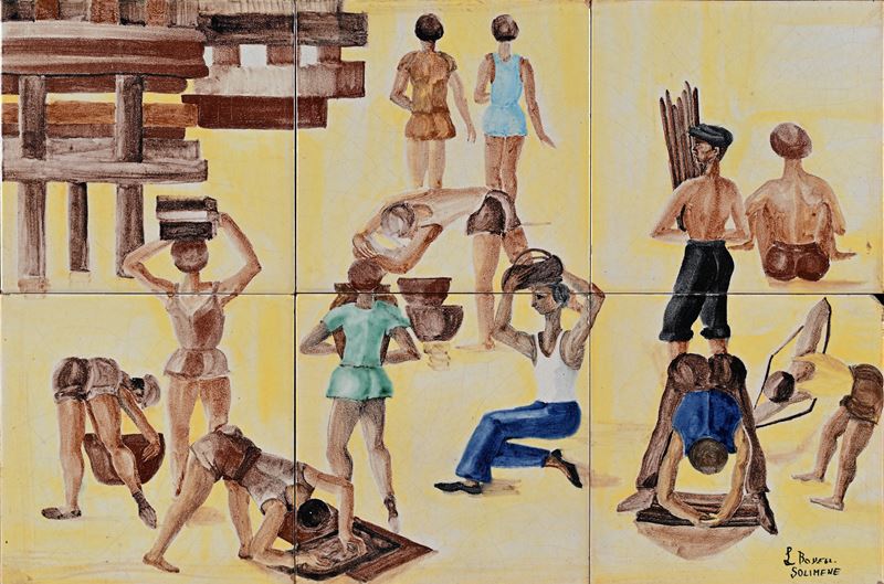 Sulla spiaggia, Manifattura Liliana Bove Solimene