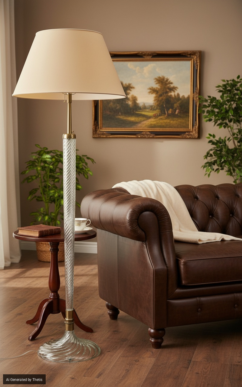 Lampada da terra modello n. 529, prod. Venini, Italia