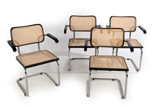 Marcel Breuer - Quattro sedie modello Cesca