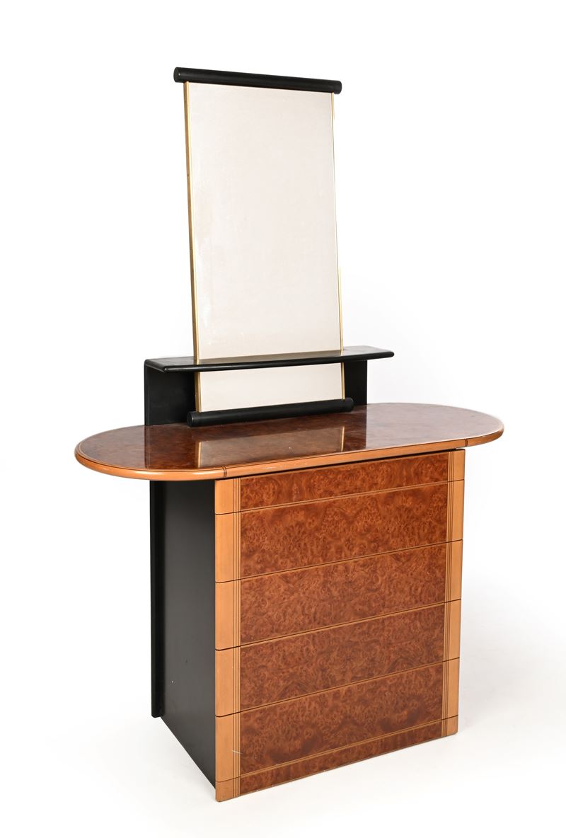 Mobile cassettiera con specchiera modello Artona, prod. Maxalto