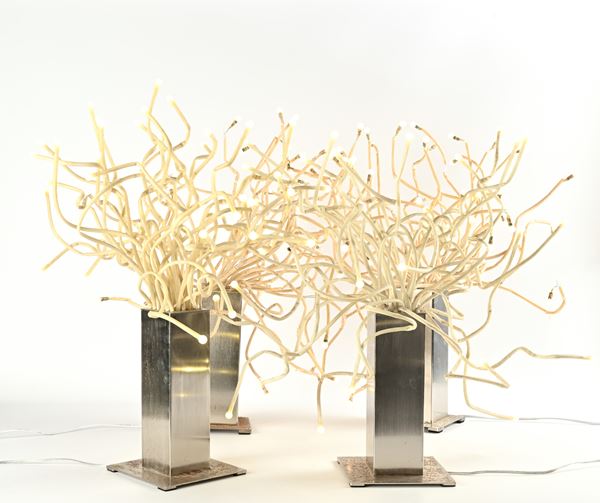 Quattro lampade da tavolo a led, Ikea mod. "Stranne"