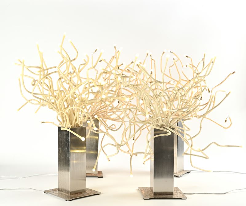 Quattro lampade da tavolo a led, Ikea mod. "Stranne"