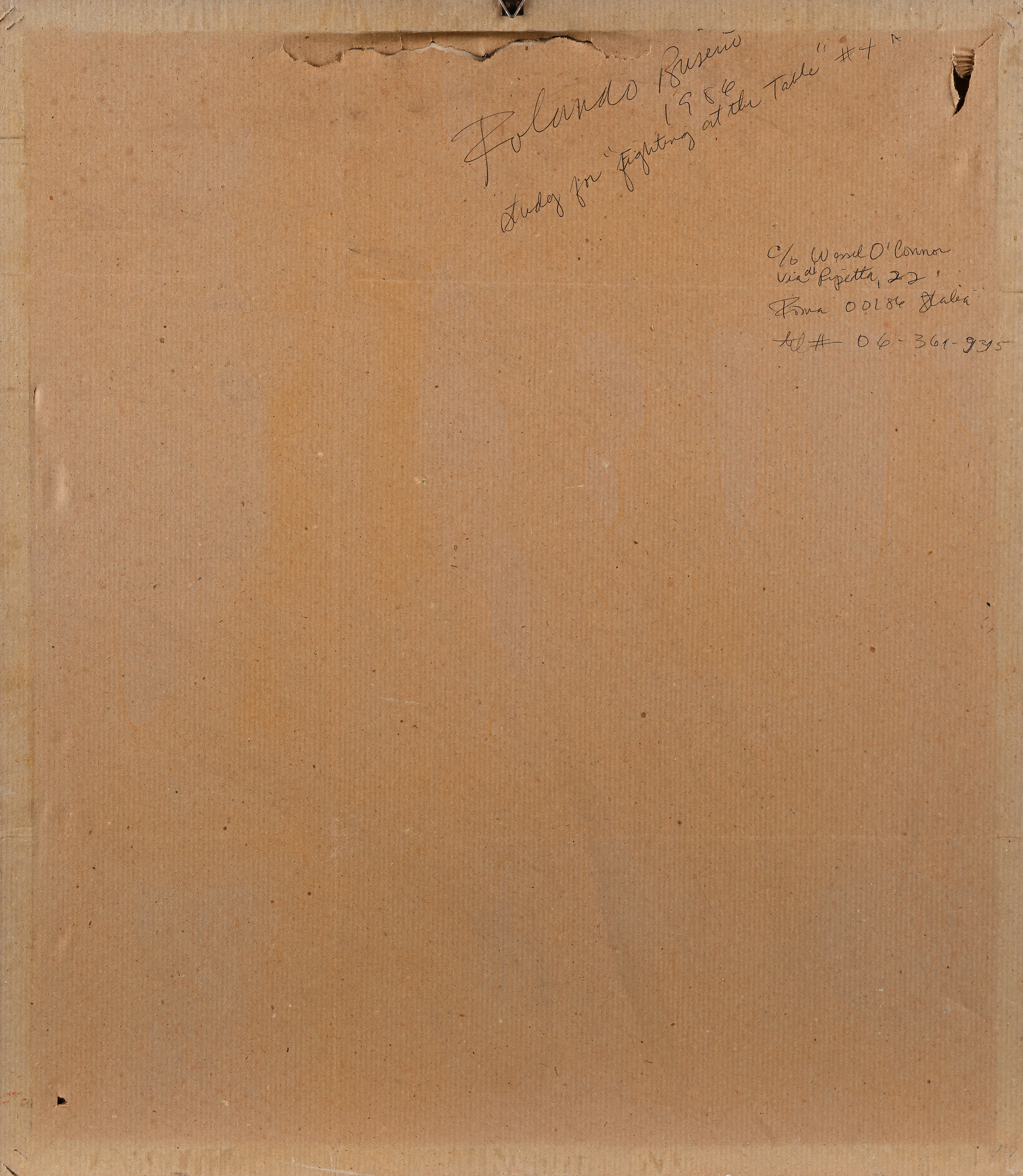 Study for fighting at the table