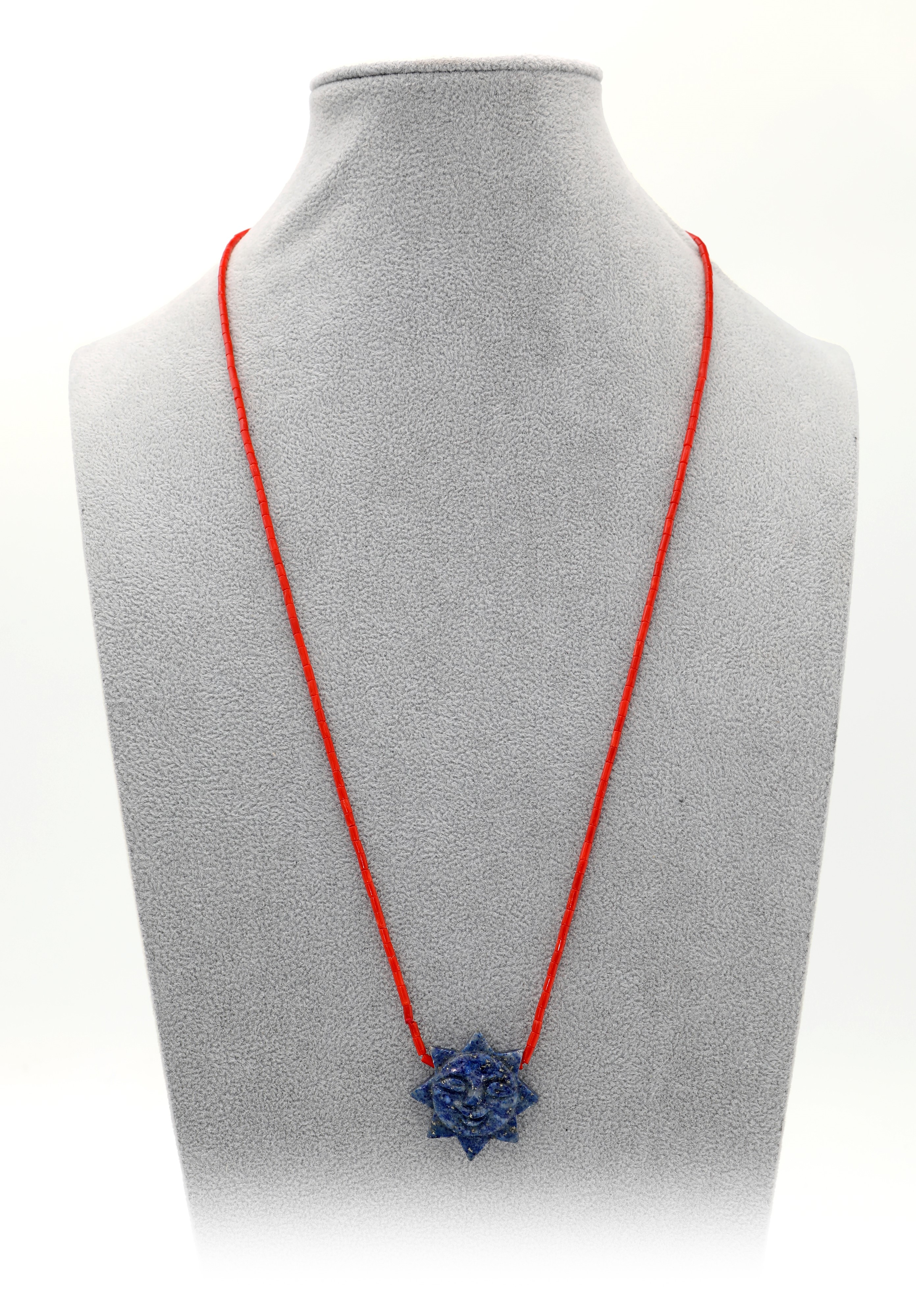 Collana in Corallo e Lapis