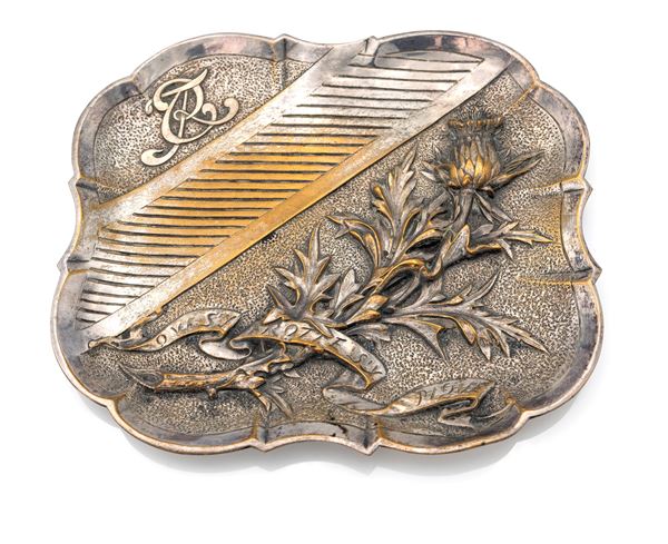 Piccolo posacenere in peltro  - Auction Time Auction - Antiques: Furniture, Accessories and Porcelain - Casa d'Aste Arcadia