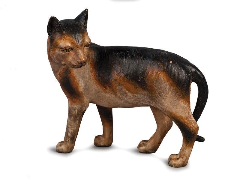 Gatto in Terracotta Policroma