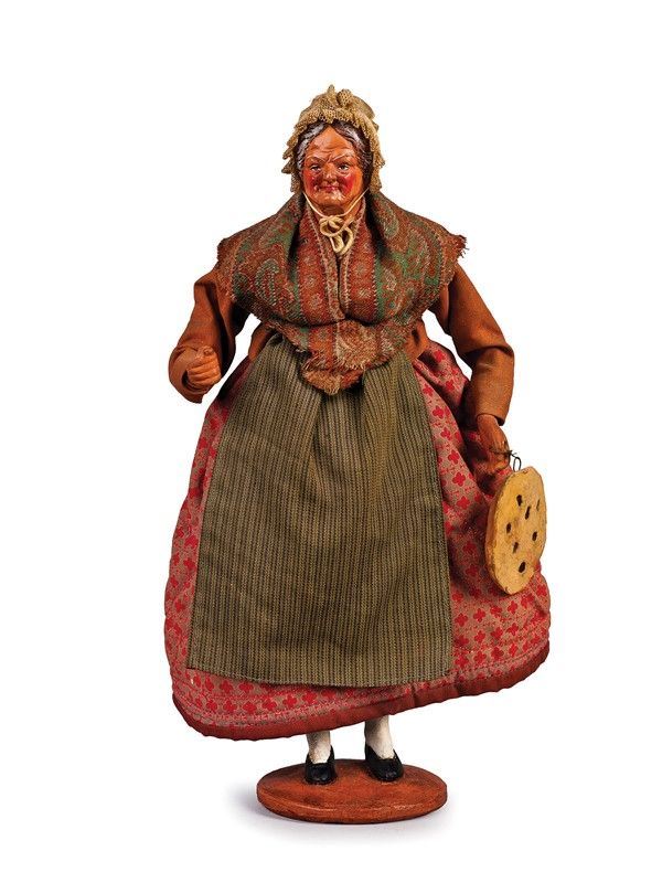 Vecchiarella in Terracotta Policroma