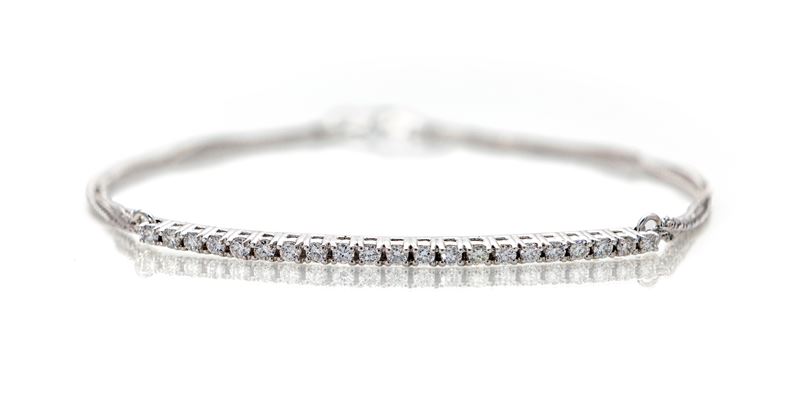 Bracciale Tennis in Oro e Brillanti