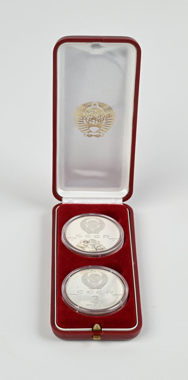 2 Pz da 3 Rubli Proof 1990 URSS