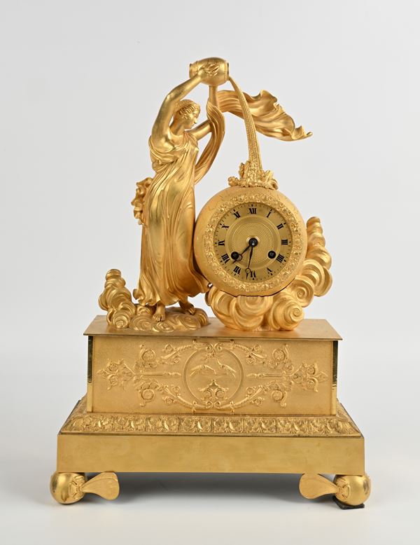 Parigina "Impero" in bronzo dorato, Francia, XIX secolo