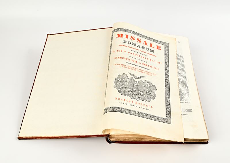 Missale Romanum, Tipografia Dante, Napoli 1851, in Folio