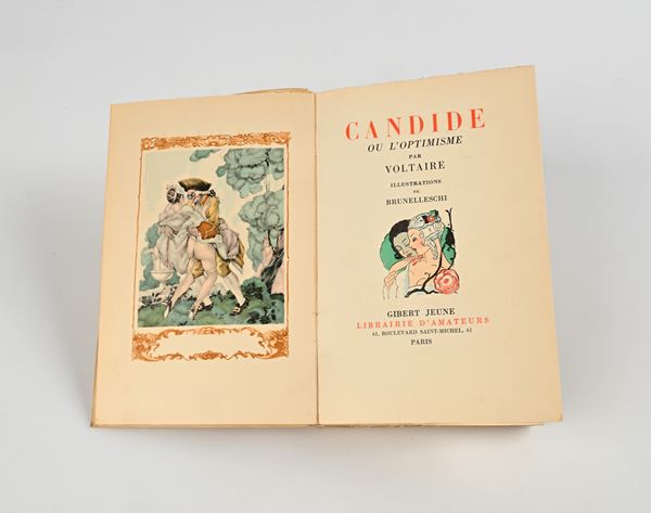 Candide ou l'Optimisme par Voltaire. Illustrations de Brunelleschi