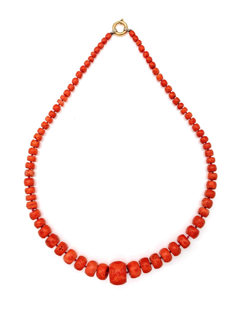 Collana in Corallo ed Oro