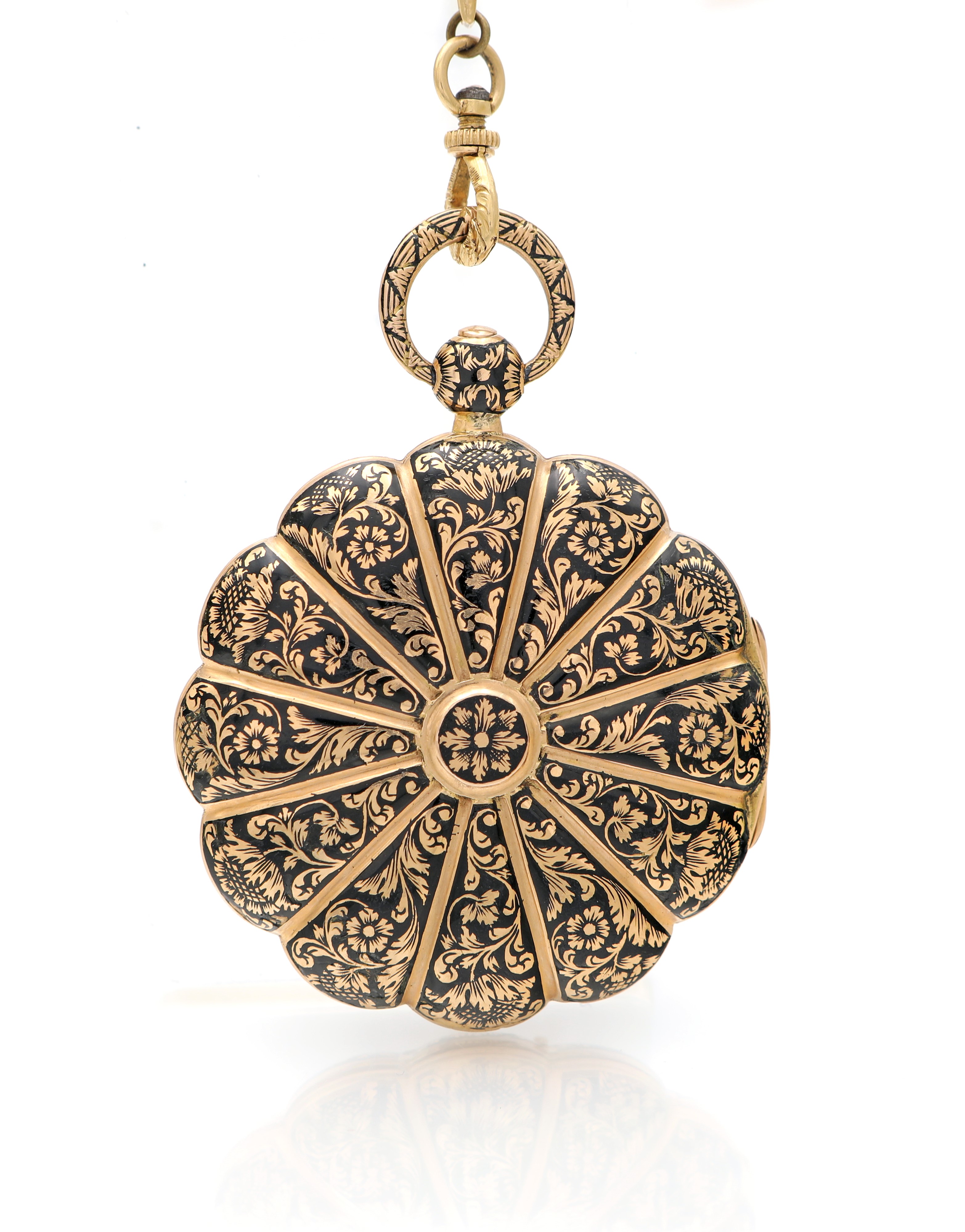 Perrin Freres, orologio da tasca con catena in oro