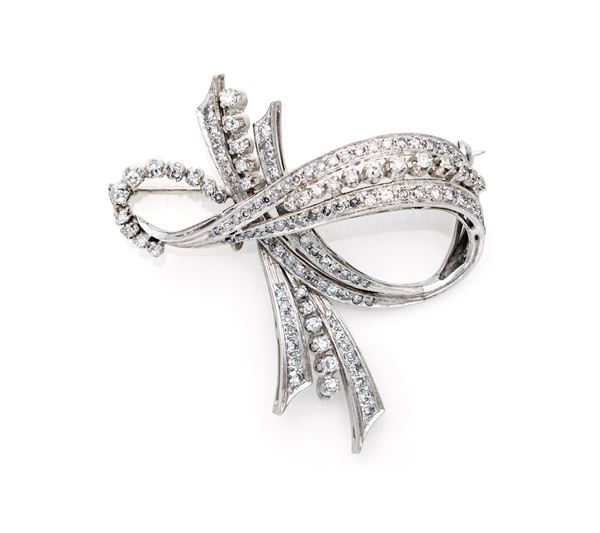 Spilla in oro e brillanti