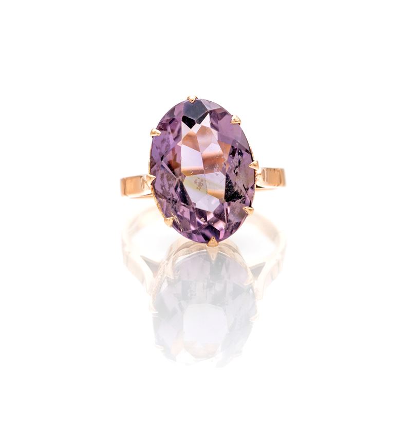 Anello in Oro e Ametista