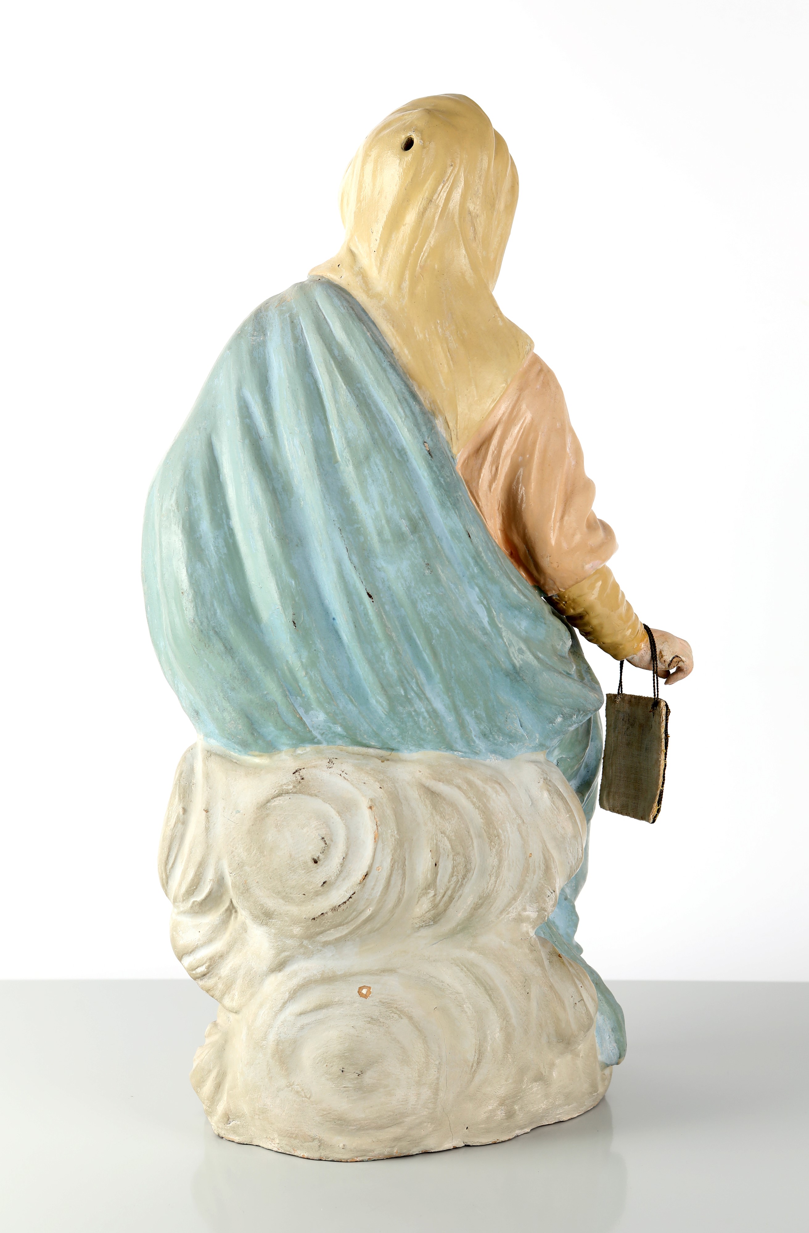 Scultura in terracotta policroma raffigurante Nostra Signora del Monte Carmelo, Napoli, inizi del...