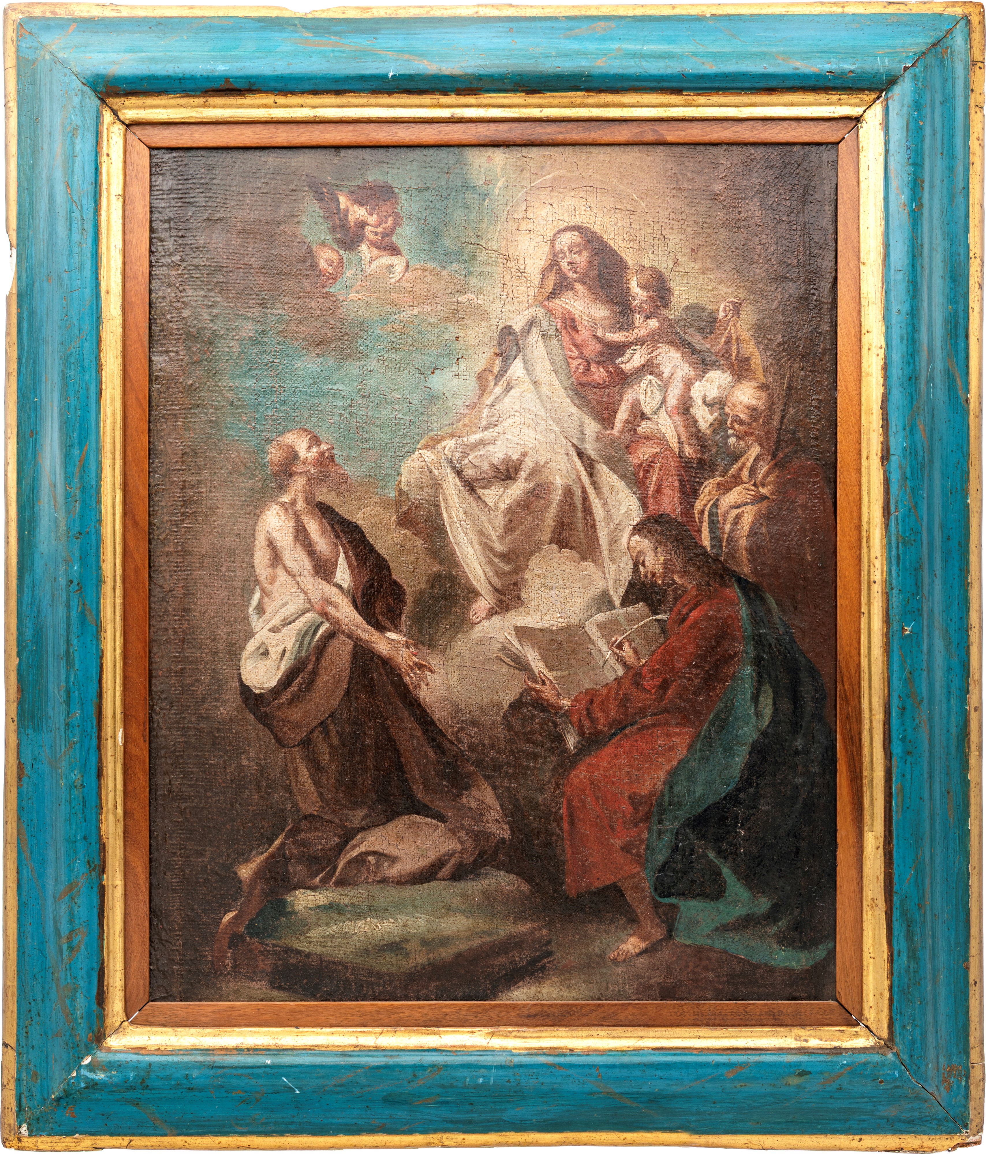 Pittore Veneto XVII/XVIII Secolo - Pittore Veneto del XVII/XVIII secolo, Madonna col Bambino in G...