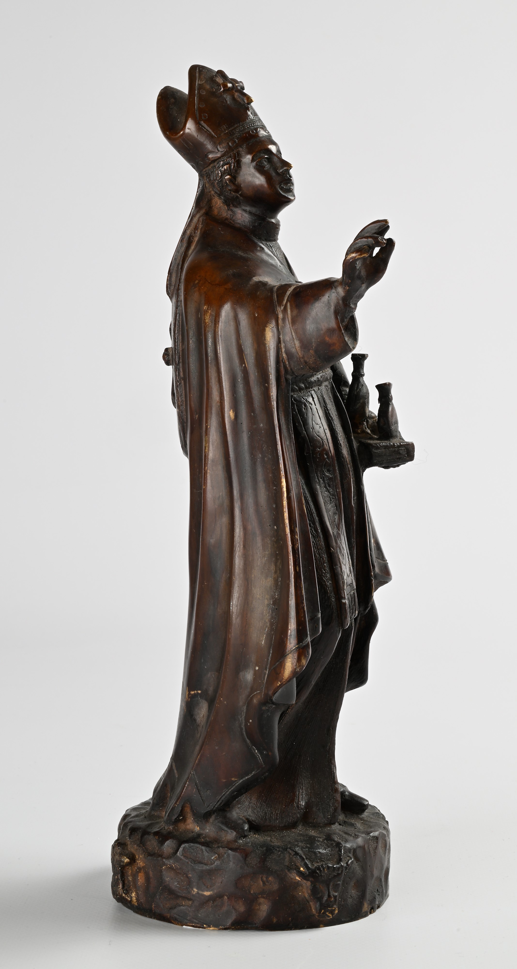 Scultura in bronzo raffigurante San Gennaro Vescovo, fine del XIX secolo