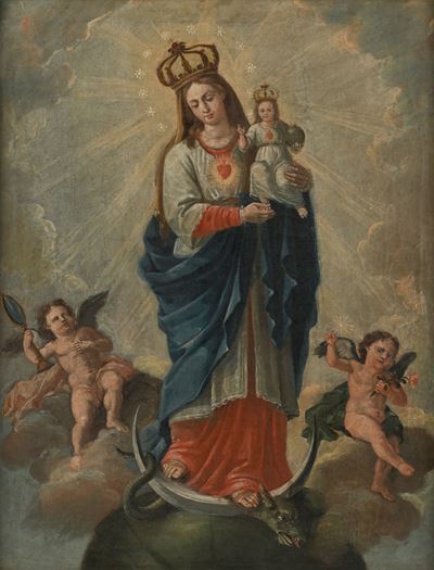 L'Immacolata Vergine, olio su tela