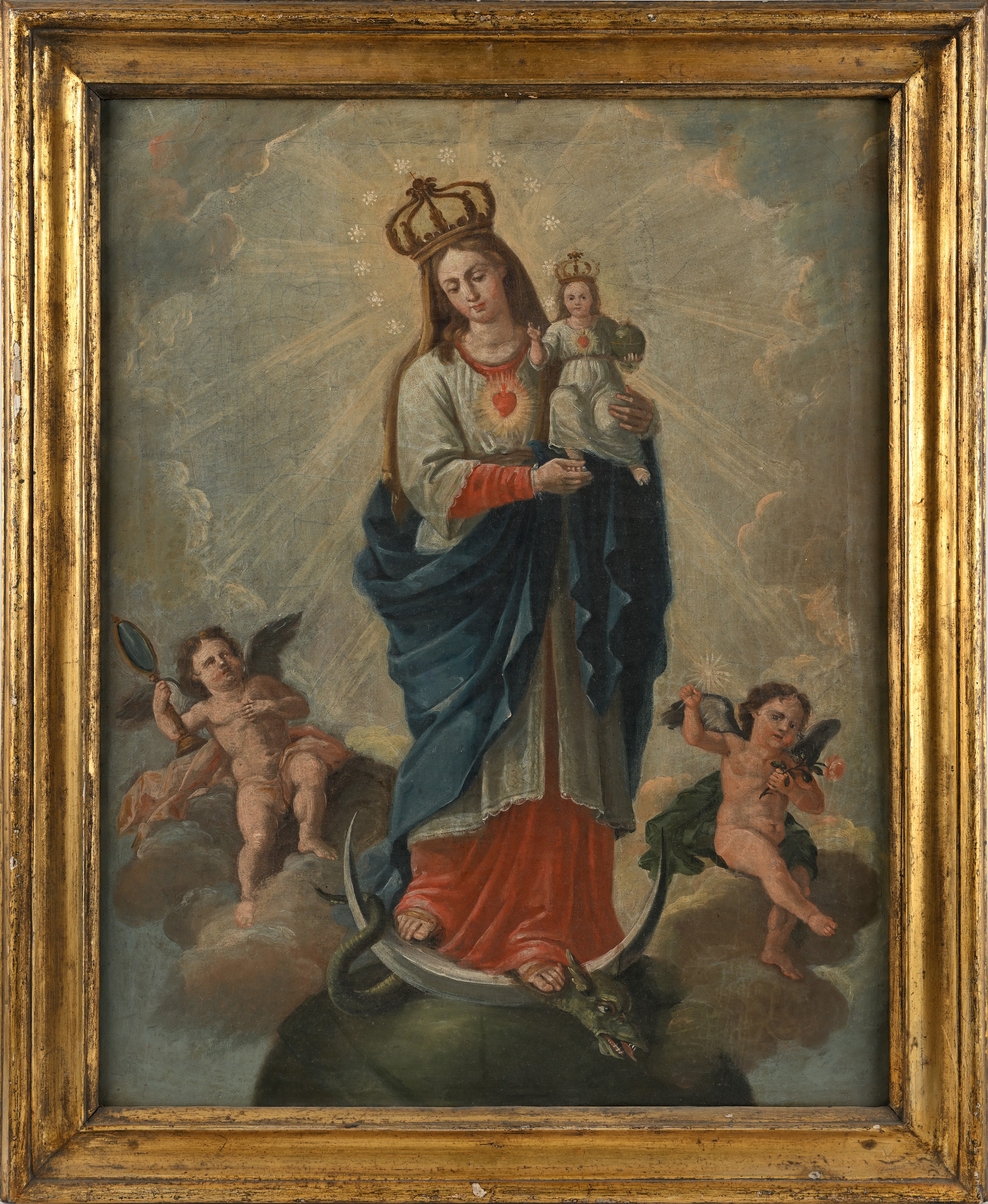 Clemente Ruta - L'Immacolata Vergine, olio su tela