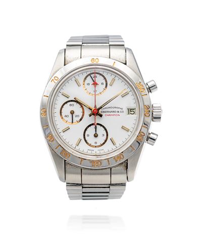 Eberhard & Co., Champion Orologio Cronografo Tricompass Acciaio
