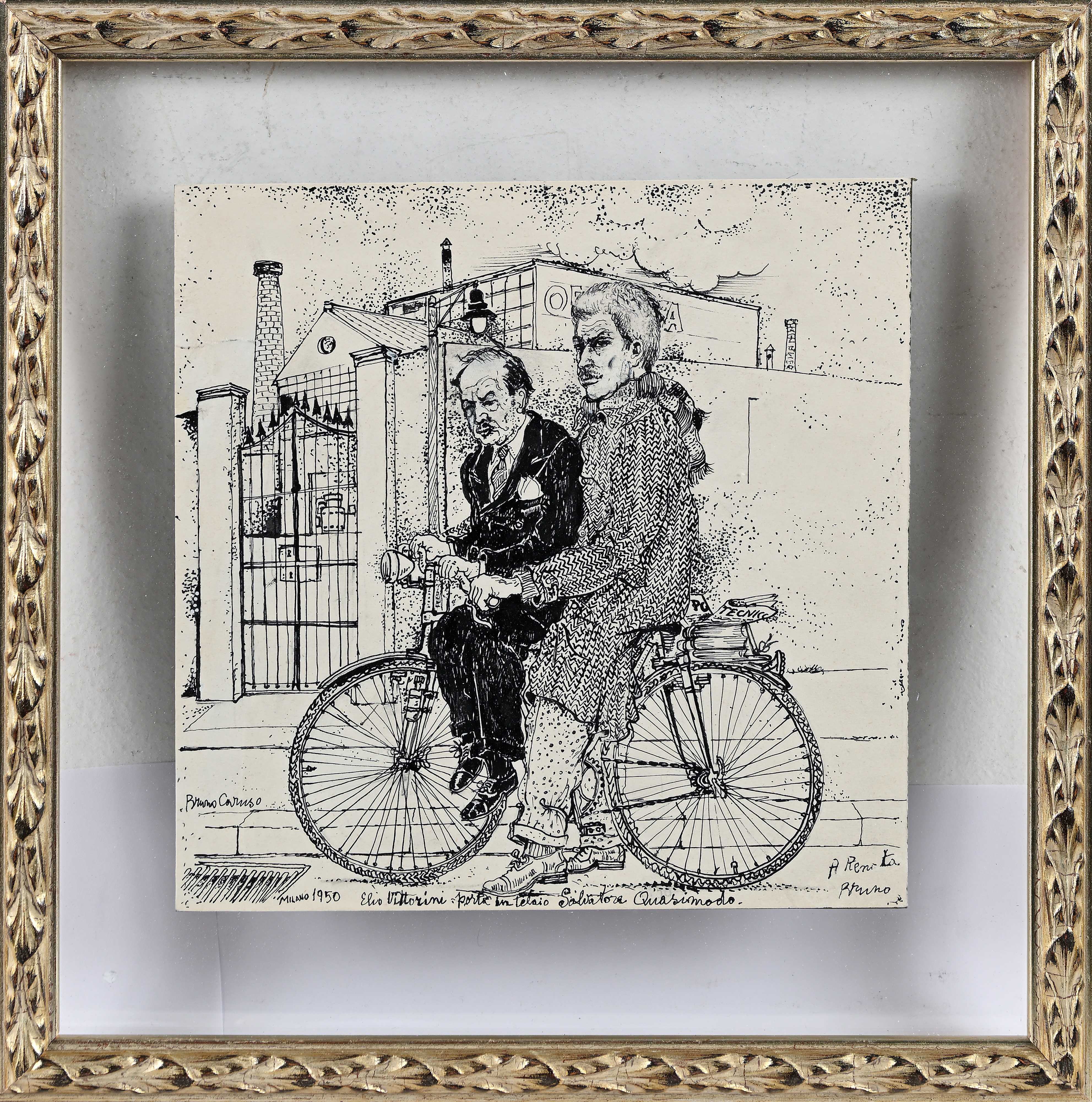Elio Vittorini porta in telaio Salvatore Quasimodo