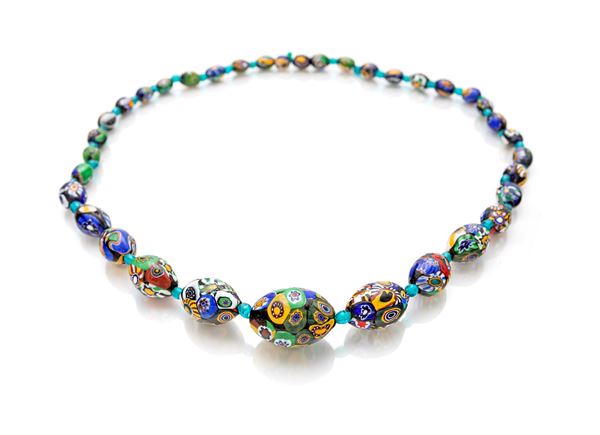 Collana antica in murrine