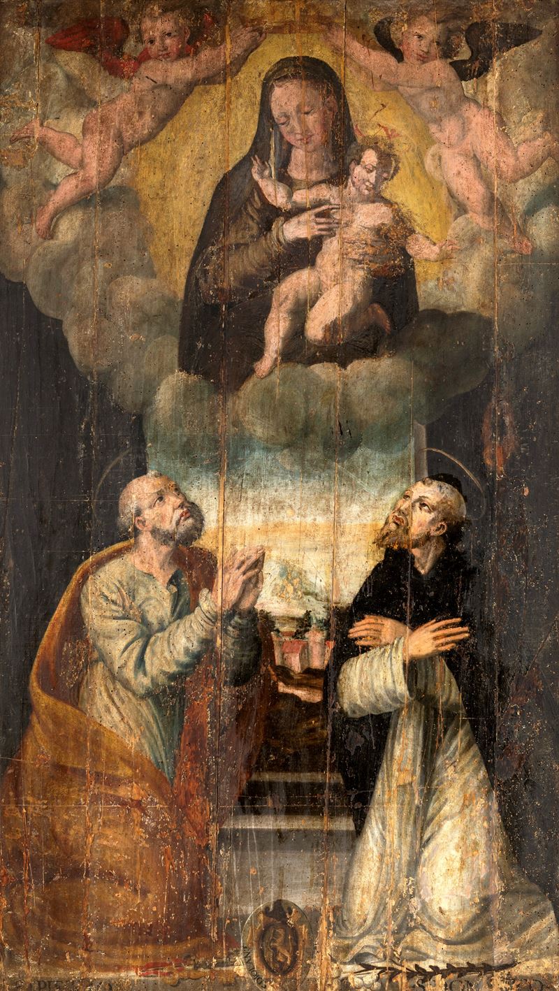 Madonna in gloria fra San Pietro e San Domenico