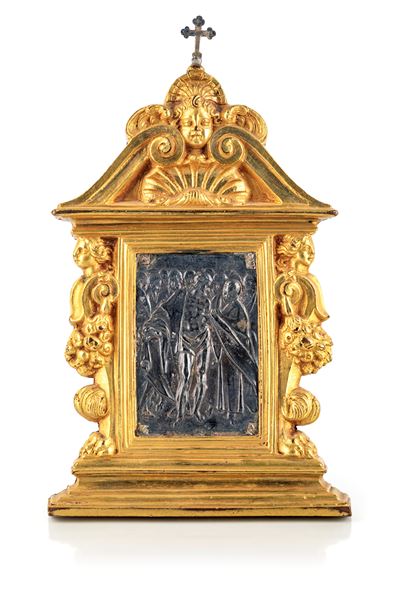 Antonio Gentili, Pace in argento e bronzo dorato a mercurio, Roma, XVII secolo