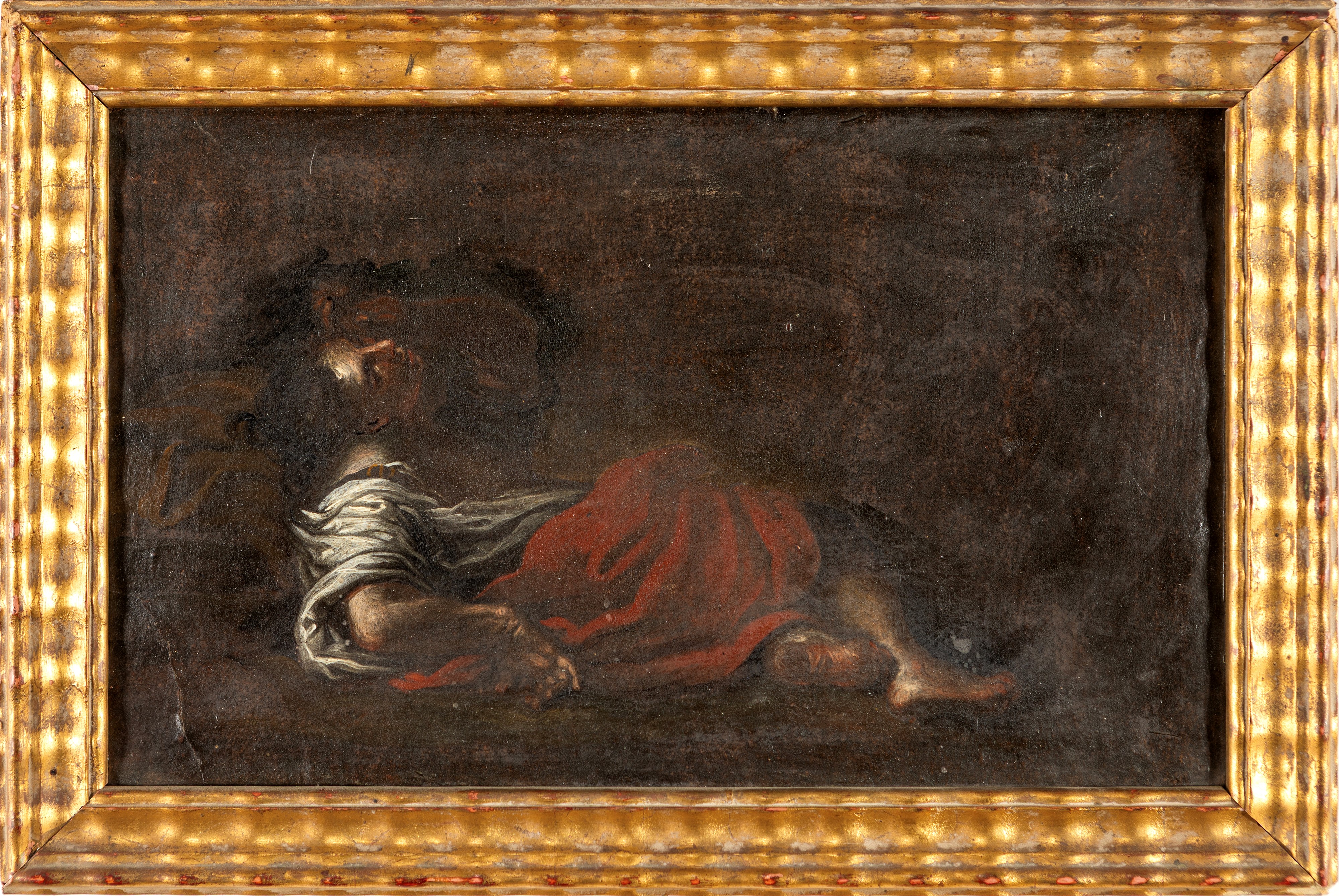 Studio di figura femminile distesa