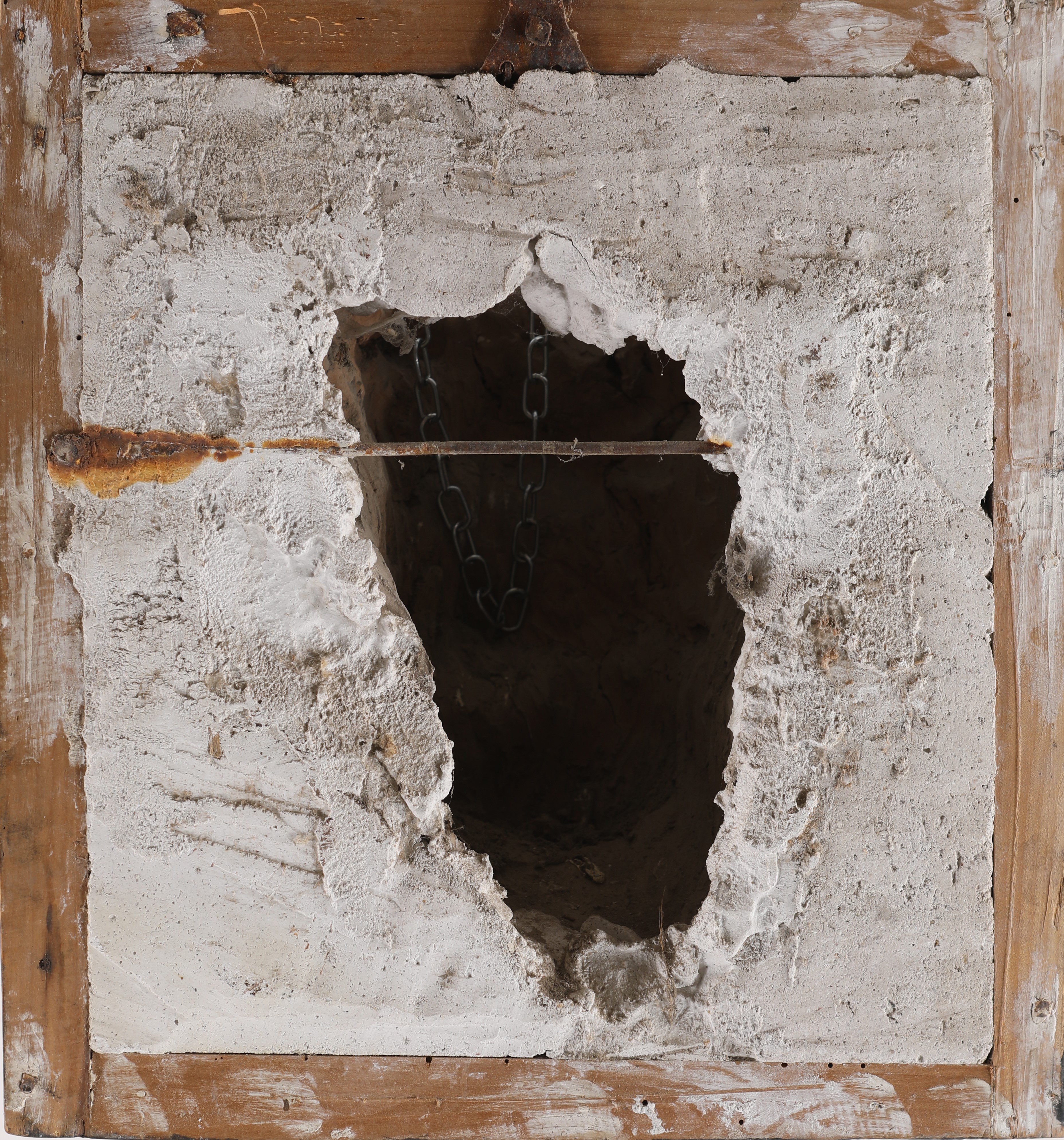 Altorilievo in terracotta patinata bianca raffigurante la testa di Laocoonte, XVI/XVII secolo