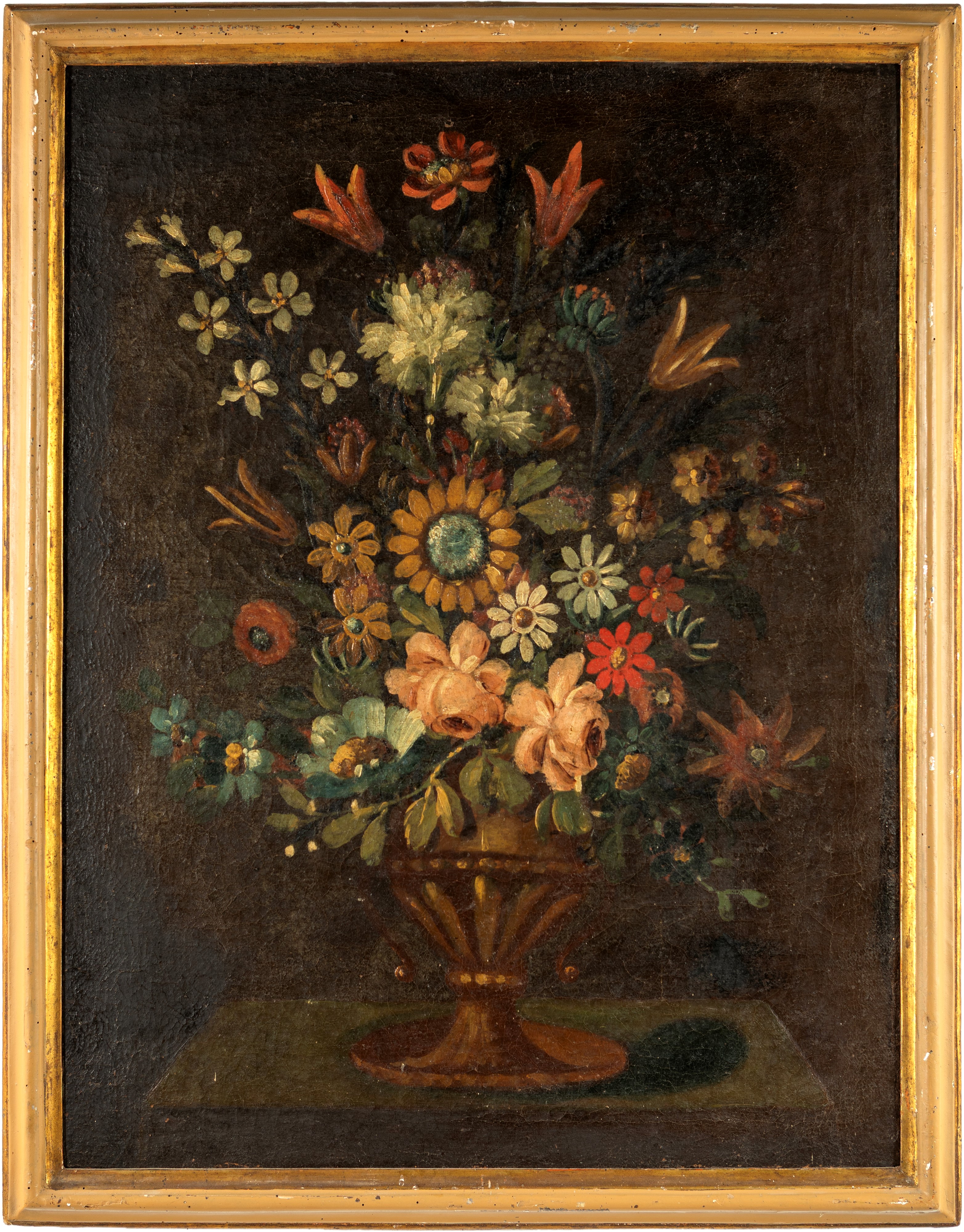 Vaso di Fiori con al centro garofani