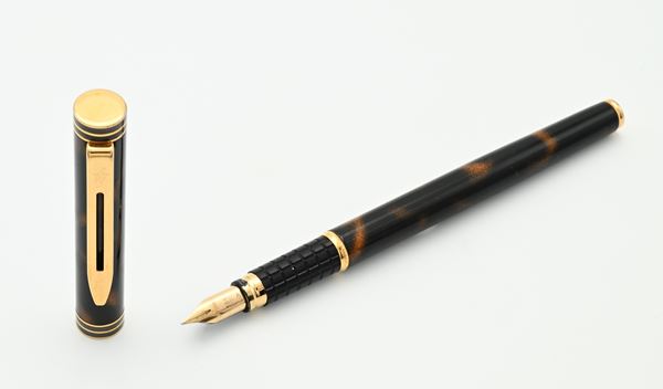 Waterman - Penna stilografica in metallo dorato e smalto  - Asta ASTA A TEMPO - Penne e Accessori da Scrivania - Casa d'Aste Arcadia