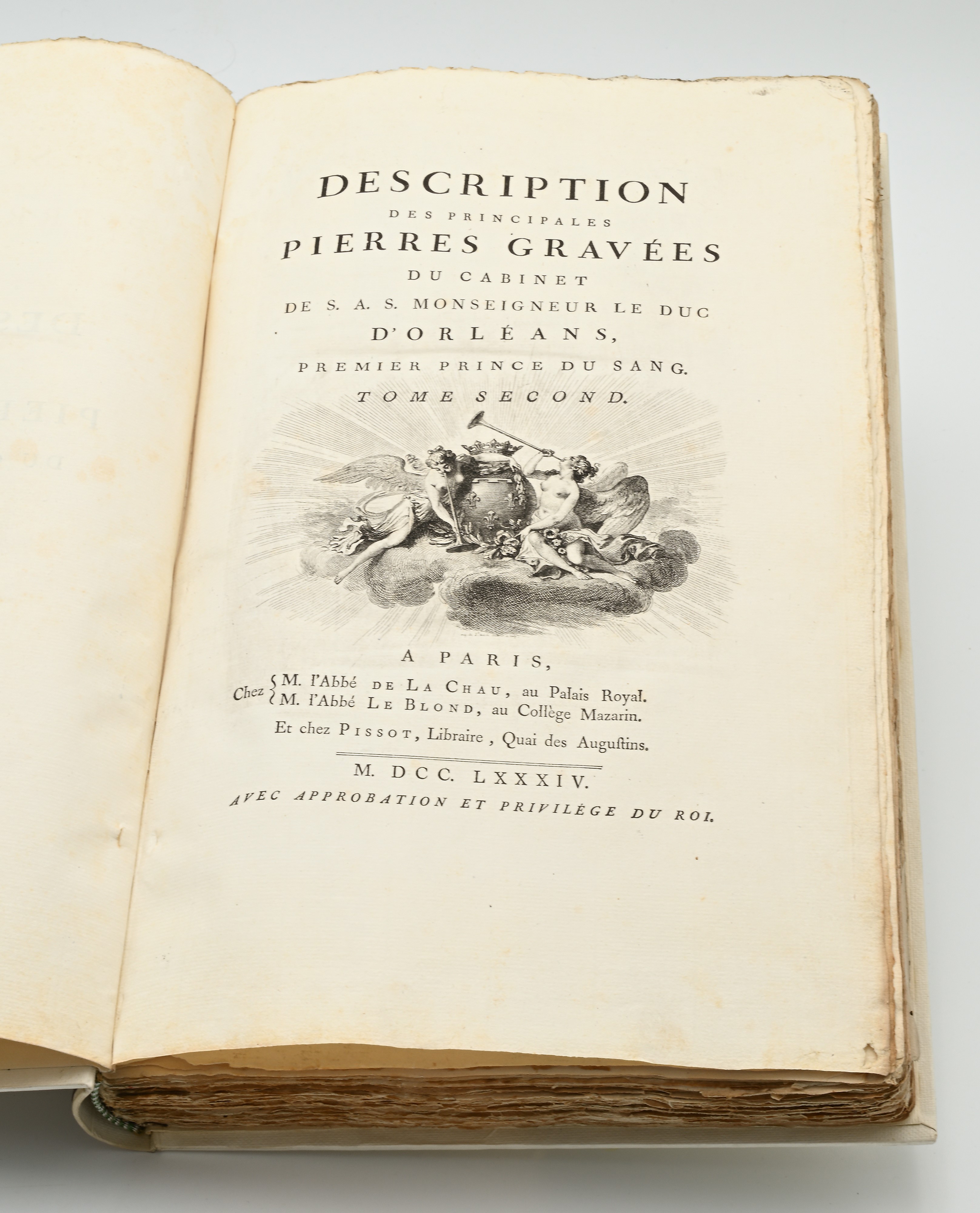 La Chau e Le Blond, Descriptions des principales Pierres Gravées du cabinet de s.a.s Monseigneur ...
