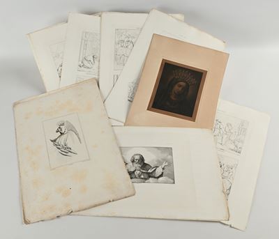 Erasmo Pistolesi, Lotto di 26 incisioni in acquaforte (Stanze Vaticane di Raffaello), 1829